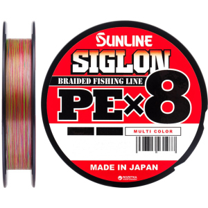 Шнур Sunline Siglon PE х8 150 м # 0.6/0.132 мм 4.5 кг Різнокольоровий (16580999)