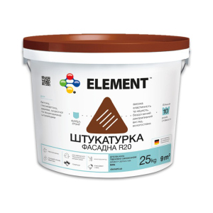 Фасадная штукатурка R20 "ELEMENT" Дубовая кора 25 кг в Виннице