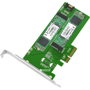 Адаптер Maiwo Multi-Size PCI-E to M.2 PCIe SSD / SATA to M.2 SATA SSD (KT015) в Виннице
