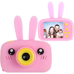 Цифровой детский фотоаппарат XoKo KVR-010 Rabbit Розовый (KVR-010-PN) (9869201149854) в Виннице