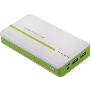 УМБ Esperanza 11000 mAh White/Green (EMP107WG) в Вінниці