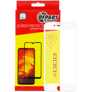 Защитное стекло DENGOS для Apple iPhone 6/6s White (TGR-35) ТОП в Виннице