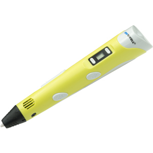 Подарунковий набір MyRiwell 3D ручка RP-100B c LCD + PLA пластик 200 метрів Жовтий (89774566) надійний