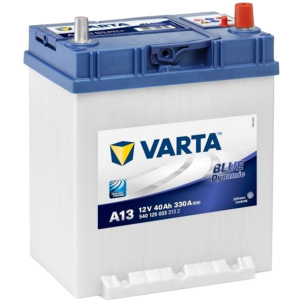 Автомобільний акумулятор Varta Blue Dynamic 40А Єв Тонка клема (-/+) ASIA A13 (330EN) (540125033) краща модель в Вінниці