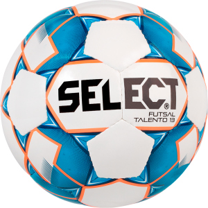 М'яч футзальний Select Futsal Talento 13 (346) Whire-Blue (5703543187140) краща модель в Вінниці