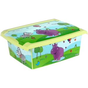 Ящик для хранения Keeeper Hippo 29 x 14 x 39 см 10 л с крышкой Зеленый (2713kee-зеленый) рейтинг