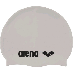 Шапочка для плавания Arena Classic Silicone 91662-015 White Black (3468333887380) надежный