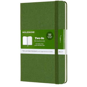 Нотатник Moleskine Two-Go 11.5 x 17.5 см 144 сторінки Зелена (8058647620190) ТОП в Вінниці