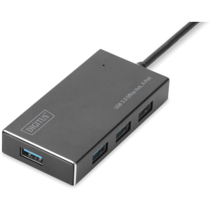 USB-хаб Digitus USB 3.0 Hub 4 порта Black (DA-70240-1) ТОП в Виннице