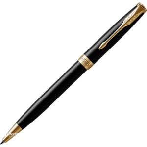 Ручка кулькова Parker Sonnet 17 Black Lacquer GT BP Чорна Чорний корпус (86 032) ТОП в Вінниці