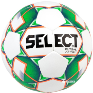 М'яч футзальний Select Futsal Attack New (046) №4 White-Green (5703543187102) ТОП в Вінниці