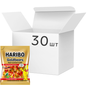 Упаковка конфет жевательных HARIBO Gold bears 80 г х 30 шт (9002975308397) лучшая модель в Виннице