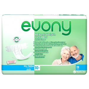 купити Підгузки для дорослих Evony 2 Medium 30 шт (8690536804061)