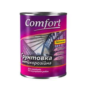 Грунтовка Polycolor "Comfort" антикорозійна ГФ-021 50 кг червоно-коричнева(000000229) краща модель в Вінниці