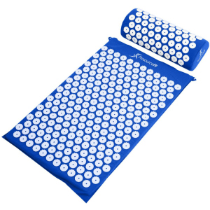 Килимок масажно-акупунктурний ProSource Acupressure Mat and Pillow Set з подушкою 64 х 40 см Синій (ps-1201-accuset-blue)