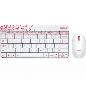 Комплект Logitech Wireless Combo MK240 Ru White (920-008212) краща модель в Вінниці