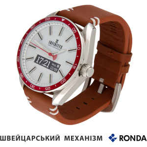 Смарт-часы Atrix Infinitys X10 45mm Swiss Classic Chrono Red-White (swwpaii1sccrw) надежный