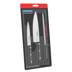 Набір ножів Tramontina Ultracorte 3 предмети (23899/072) краща модель в Вінниці