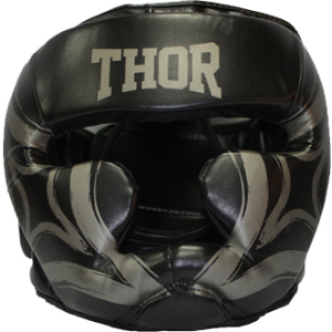 Боксерский шлем Thor 727 Cobra M Black (727 (Leather) BLK M) в Виннице