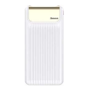 Power bank Baseus Quick Charge 3.0 с ЖК дисплеем 10000 mah White лучшая модель в Виннице