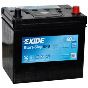 Автомобільний акумулятор Exide EFB 6СТ-60 (EL604) 60 Ач (-/+) Asia 520 А (EL604) в Вінниці