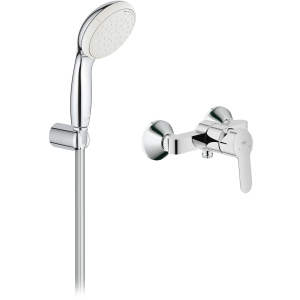 Змішувач для душу GROHE BauEdge 23333000 із душовим гарнітуром New Tempesta 100 26164001 краща модель в Вінниці