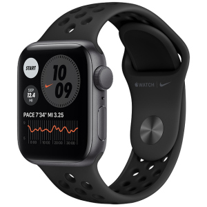 Смарт-часы Apple Watch SE Nike GPS 40mm Space Gray Aluminium Case with Anthracite/Black Nike Sport Band (MYYF2UL/A) краща модель в Вінниці