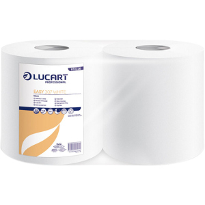 купити Паперові рушники Lucart Easy 307 White 2 шари 830 відривів 2 рулони (851226)