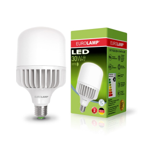 Світлодіодна лампа (LED) Eurolamp 30W Е27 6500K (LED-HP-30276) краща модель в Вінниці