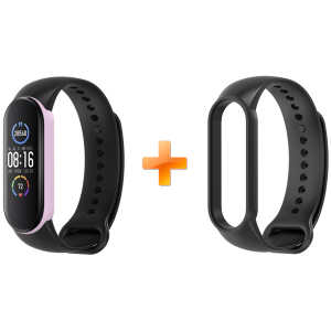 купить Xiaomi Mi Band 5 MiJobs Dual Color Black/Pink (MJ5-DSS008BP)