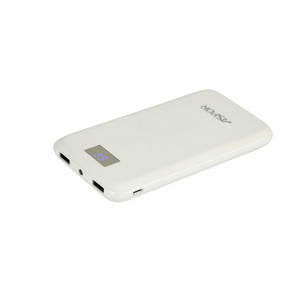 Powerbank Aspor A386 Soft Touch, 12 000mAh- белый