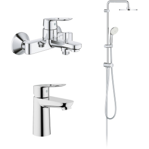 Набір змішувачів GROHE BauLoop ShowerSys 26129005 (23337000+23603000+27389002) в Вінниці