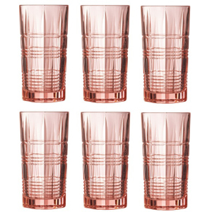Набір склянок Luminarc Даллас Рожевий 6 х 380 мл (P9164/1) краща модель в Вінниці