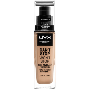 Рідка тональна основа NYX Professional Makeup Can't Stop Won`t Stop 24-Hour Foundation 09 Medium Olive 30 мл (800897157265) краща модель в Вінниці