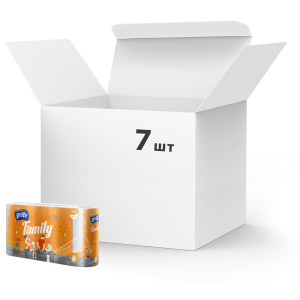 Упаковка паперових рушників Grite Family 2 шари 83 листи 7 шт по 4 рулони (4770023348590) краща модель в Вінниці