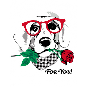 Набір для творчості Rosa Start акриловий живопис за номерами Dog with a Rose 35 х 45 см (4823098517757) ТОП в Вінниці