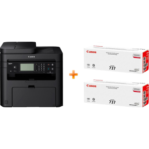 Canon i-SENSYS MF237w Wi-Fi, Ethernet, fax (1418C162AA/418C170AA) Bundle: + 2 Картриджа Canon 737 краща модель в Вінниці