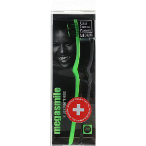 Набір зубних щіток Megasmile Black Whitening Зелена + Чорна 2 шт (7640131972178_green) ТОП в Вінниці