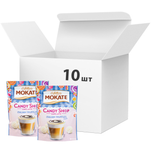 Упаковка растворимого кофейного напитка Мokate Candy Shop Latte Italian Truffles 10 шт по 110 г (26.073) (5900649068056) лучшая модель в Виннице