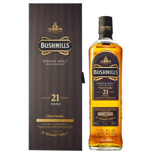 хорошая модель Виски Bushmills Single Malt 21 год выдержки 0.7 л 40% в подарочной упаковке (5055966830036)