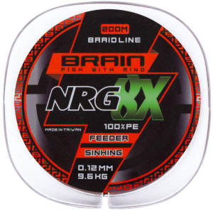 Шнур Brain NRG 8X sinking 200 м 0.12 мм 9.6 кг Коричневый (18582089) рейтинг