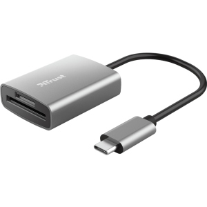 USB-хаб Trust Aluminium USB-C Card Reader (24136) лучшая модель в Виннице