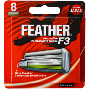 Змінні картриджі для гоління (леза) Feather F3 8 шт (4902470254135)