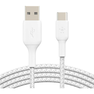 хороша модель Кабель Belkin USB-A - USB-C Braided 0.15 м White (CAB002BT0MWH)