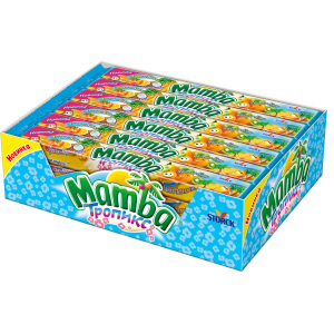 Упаковка жувальних цукерок Mamba Тропікс 24 шт х 106 г (4014400111576) надійний