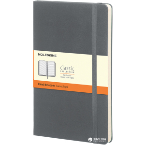 Нотатник Moleskine Classic 9 x 14 см 192 сторінки в лінійку Сіра (8051272892062) в Вінниці