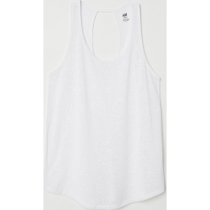 Майка спортивна H&amp;M Sport 0625316-8 XS Біла (2000001477076) краща модель в Вінниці