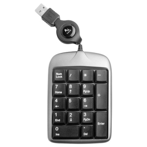 Цифровий клавіатурний блок A4Tech TK-5 Silver/Black USB ТОП в Вінниці