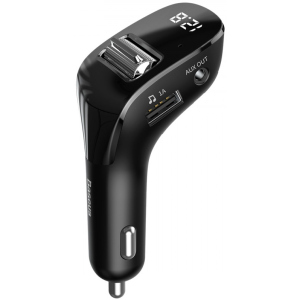 FM-трансмітер Baseus Streamer F40 Bluetooth FM Launcher 15W 2 USB (CCF40-01) краща модель в Вінниці