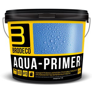 Грунтовка глубокого проникновения, концентрат Brodeco Aqua-Primer 3л